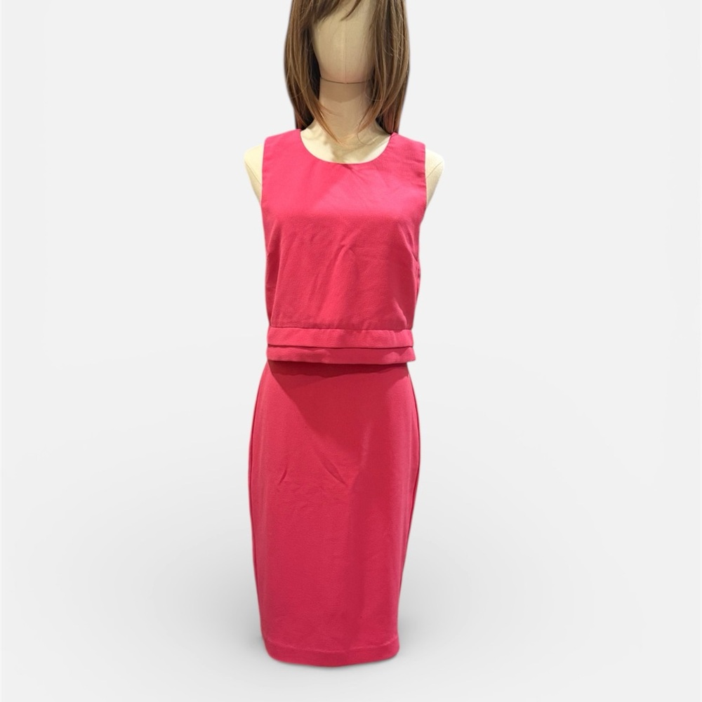 Banana Republic Fuchsia Midi Dress